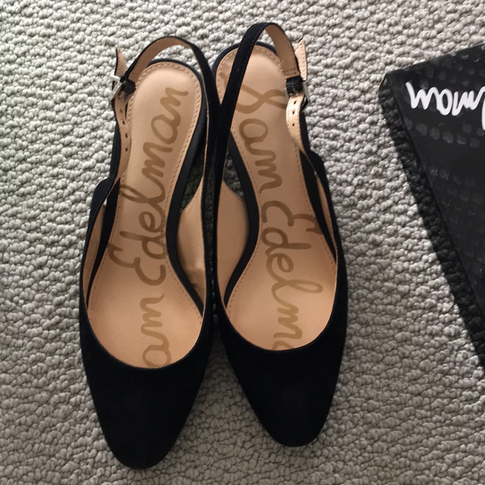 Sam Edelman sling back suede shoes 6M